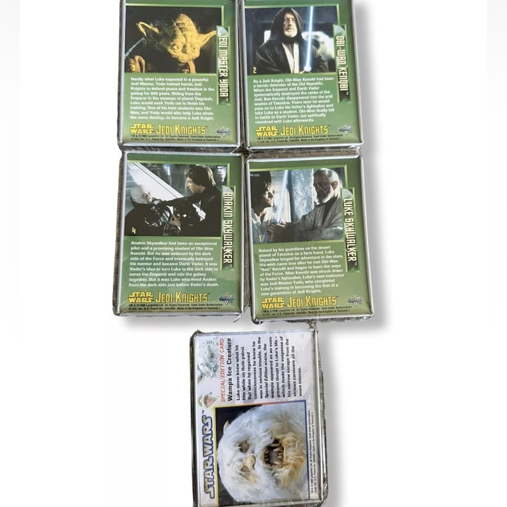 Star Wars Jedi Knights Metallic Impressions Metal Trading Card Set in Tin. - Picture 3 of 3